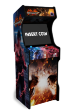 Borne d’arcade rétro Tekken – Cabinet 2 joueurs Full HD, 2800/5000 jeux intégrés, audio Bluetooth, joysticks précis