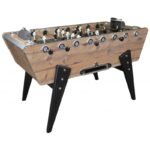 Baby‑foot vintage haut de gamme en bois épicéa – Table de jeu rétro style café