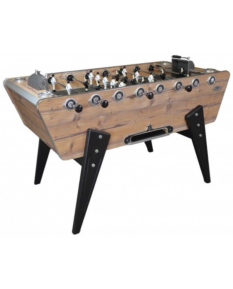 1 Baby‑foot vintage haut de gamme en bois épicéa – Table de jeu rétro style café – Image 1