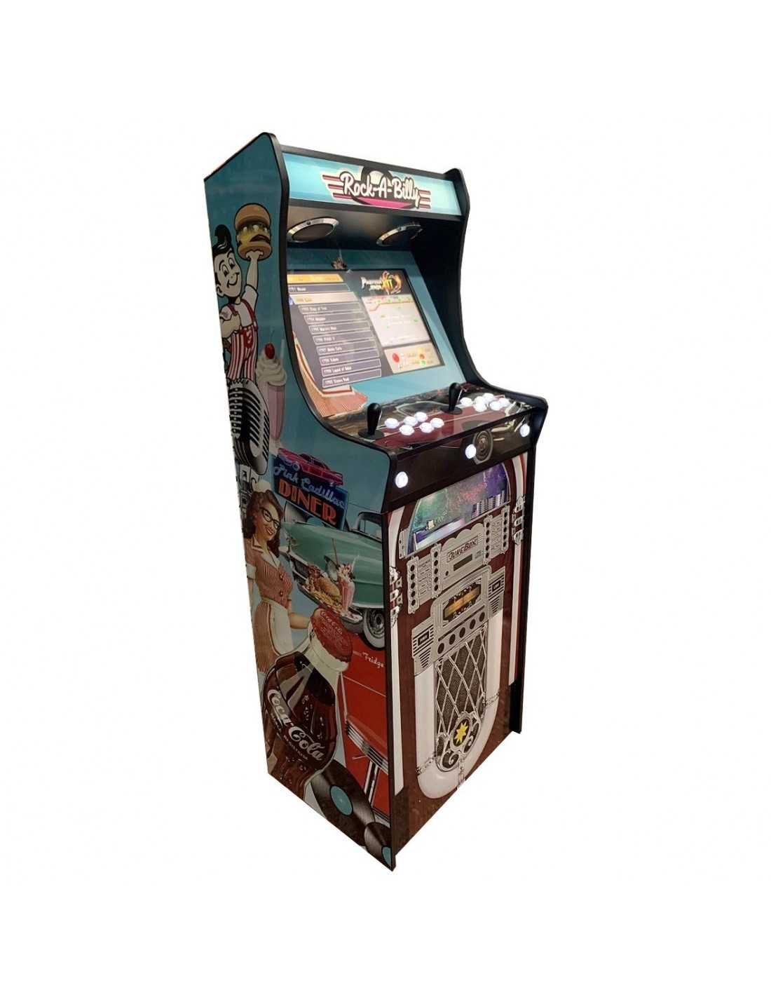 3 Borne d’arcade rétro Big Arcade Fifties – Écran 22″, Pandora/Raspberry avec milliers de jeux, 2 joueurs – Image 1