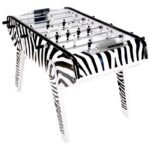 Baby-foot Bonzini B90 Zèbre – Table de jeu sans monnayeur