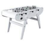 Baby-foot familial Petiot laqué blanc – Table de jeu sans monnayeur