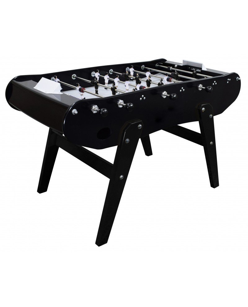 AA Baby-foot familial Petiot laqué noir – Table de jeu sans monnayeur – Image 1
