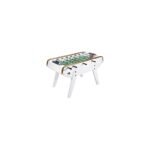 Baby-foot Bonzini B90 Laqué blanc – Table de jeu en bois sans monnayeur
