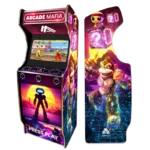Borne d’arcade rétro 32″ Virtual Game – Cabinet bois robuste, 2 joueurs, milliers de jeux intégrés