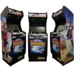 Borne d’arcade rétro thème Retour Vers le Futur – Écran 24″, +2800 jeux, commandes physiques, son stéréo – Image 2