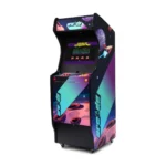 Borne d’arcade multi-jeux rétro – Écran 22″, PandoraBox GX 4300 jeux, 2 joueurs – Design noir inspiré années 80