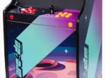 Borne d’arcade multi-jeux rétro – Écran 22″, PandoraBox GX 4300 jeux, 2 joueurs – Design noir inspiré années 80 – Image 2