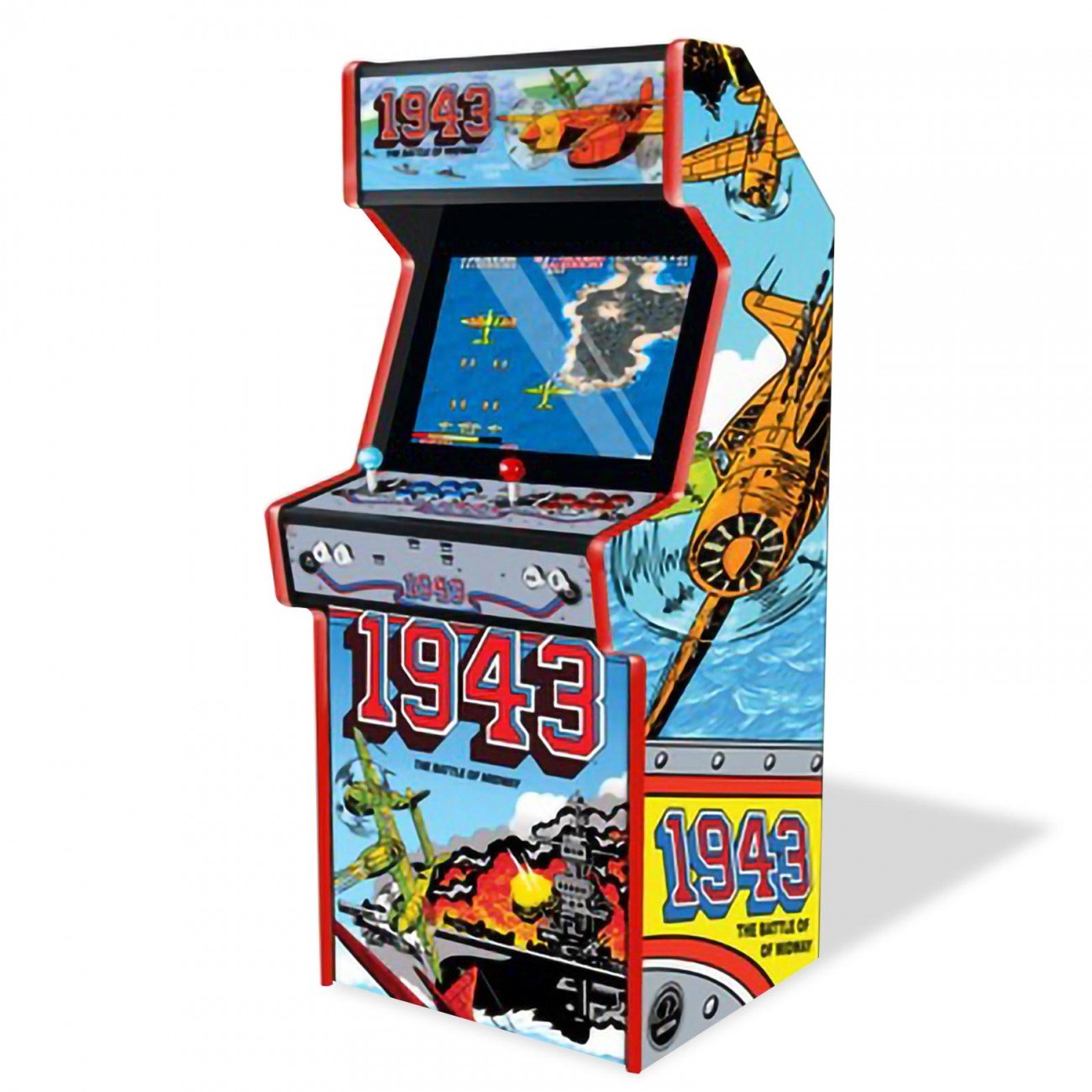 borne-arcade-mini-1943 Borne d’arcade mini 1943 – Pandora Box DX Saga (3000 jeux), écran 19″, 2 joueurs – Image 1