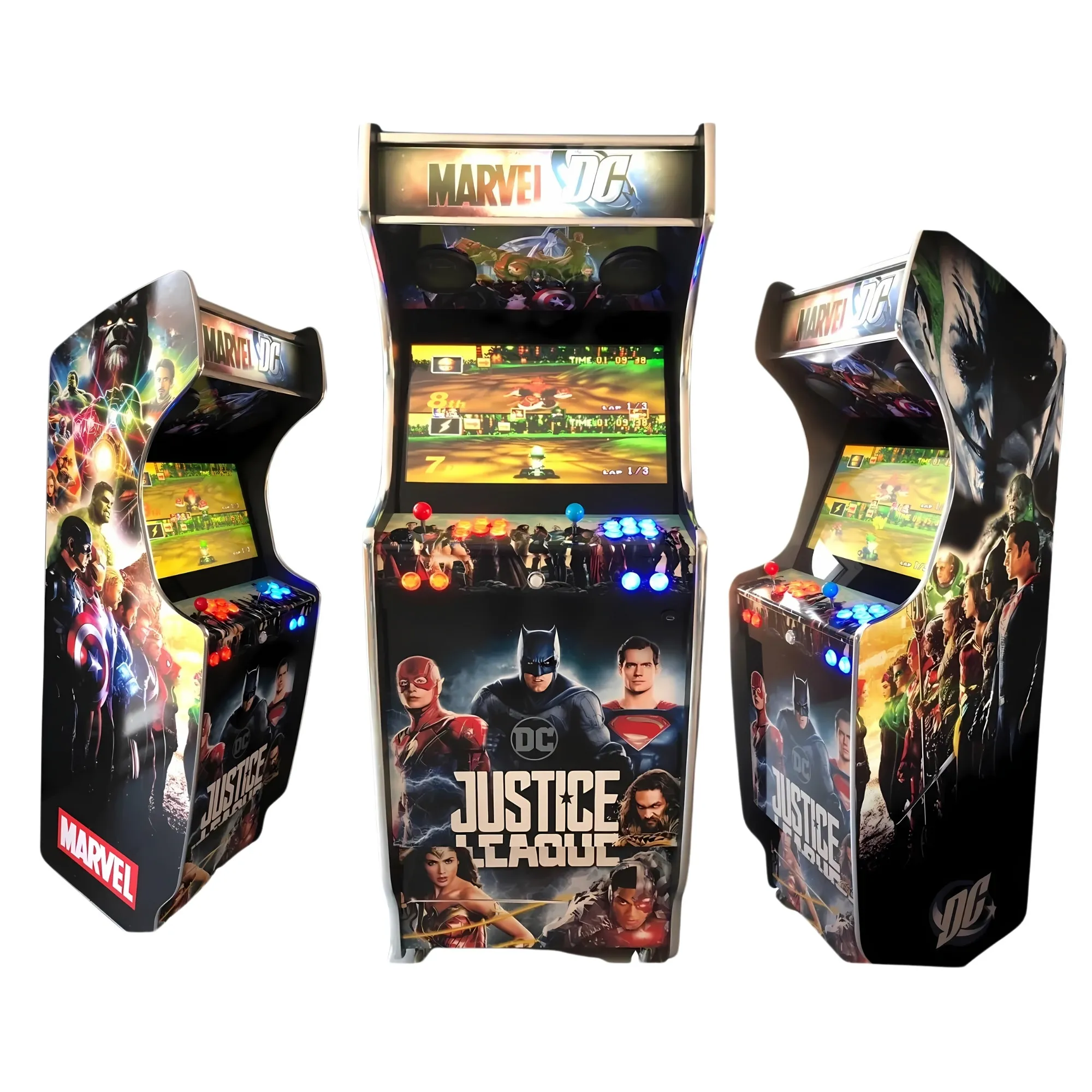 c1 Borne d’arcade XXL Marvel vs DC – Multi‑jeux, Écran grand format, 2 joueurs – Image 1