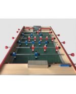 Table de baby‑foot familiale en bois hêtre – barres télescopiques acier chromé, tapis de jeu Gerflex – Image 5