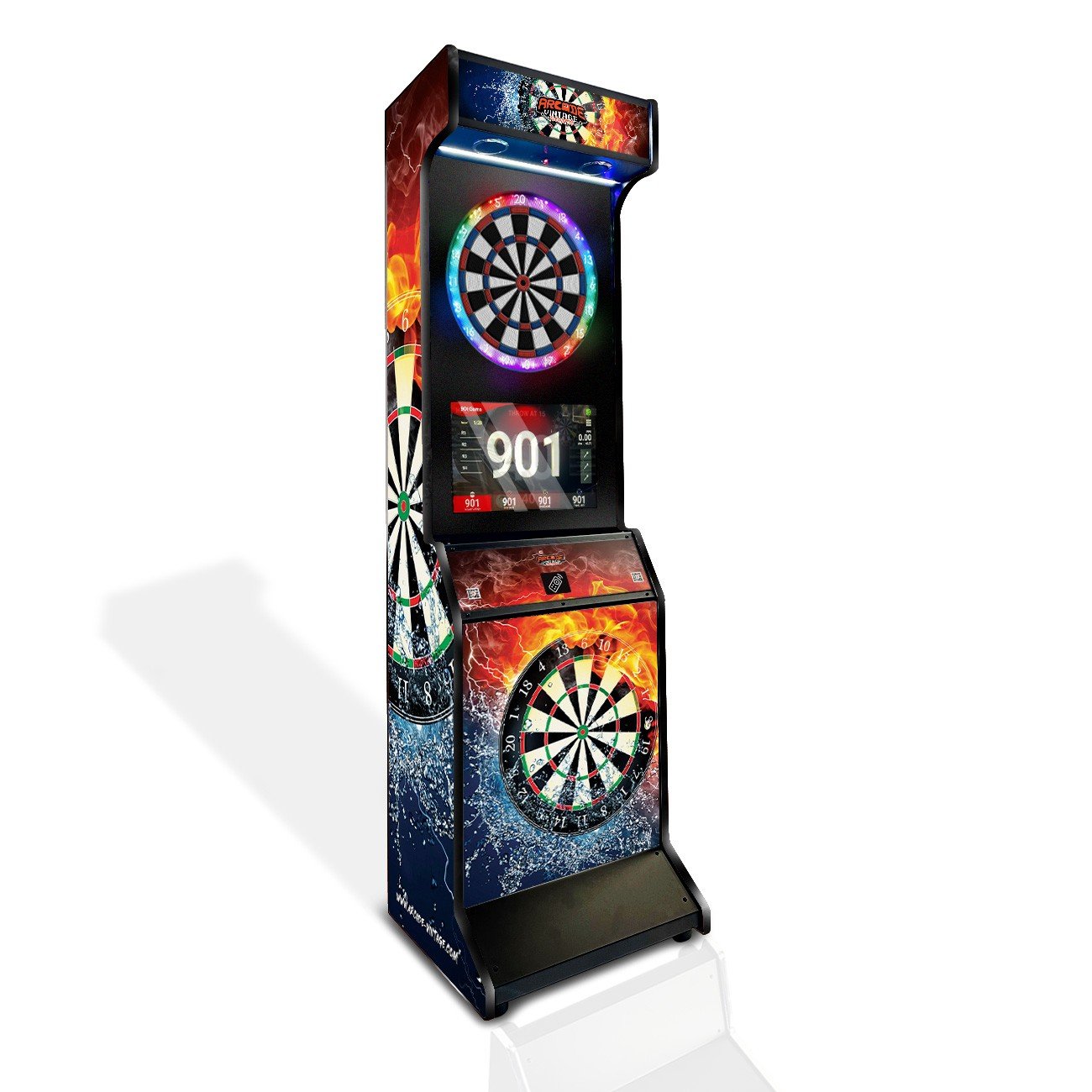 dart-jeux-de-flechettes-borne-to-darts Borne de fléchettes électronique connectée avec écran tactile et éclairage LED – Image 1