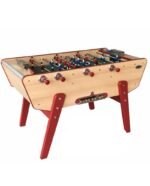 Baby‑foot en bois hêtre – table de jeu robuste à barres télescopiques, finition classique
