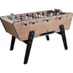 Baby‑foot premium en chêne du Kansas – Table de jeu style rétro café