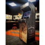 Borne d’arcade multi-jeux rétro – Écran 22″, PandoraBox GX 4300 jeux, 2 joueurs – Design noir inspiré années 80 – Image 2