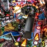 Flipper Stern Jurassic Park – Machine à Billes Électronique Thématique avec Écrans HD & Éléments Interactifs