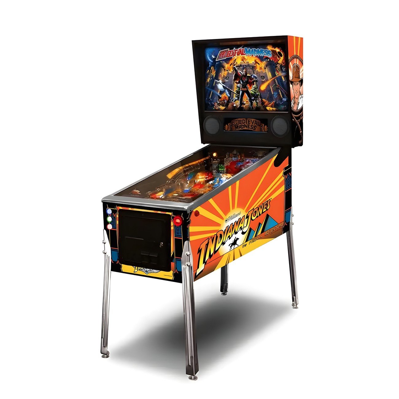 j Flipper Numérique Premium Indiana Jones – Pincab avec Écran 43″ & Système Sonore 2.1 – Image 1