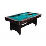 Table de billard américain 7 ft – finition bois de rose avec descente centralisée des billes