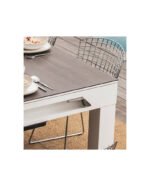 Table de billard 7 ft Classic – design blanc pour intérieur et extérieur, convertible en table – Image 18
