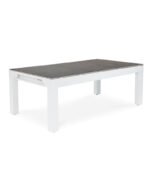 Table de billard convertible 7 ft – style moderne chêne sable avec pieds noirs et surface ardoise – Image 9