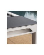 Table de billard convertible 7 ft – style moderne chêne sable avec pieds noirs et surface ardoise – Image 16