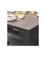 Table de billard convertible 7 ft – design gris et noir pour intérieur & extérieur – Image 11
