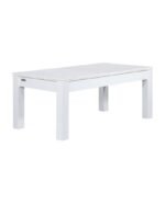 Table Billard Convertible 6 ft – Design Moderne Blanc Boisé Prune avec Plateau Multifonction – Image 13