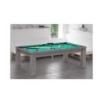 Table Billard Convertible 7 ft – Finition Chêne Anthracite avec Plateau Multifonction