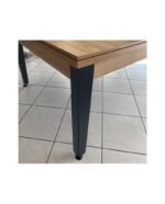 Table de billard convertible 7 ft – design chêne naturel avec pieds anthracite et surface ardoise monobloc – Image 7