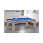 Table Billard Convertible 7 ft – Finition Chêne Naturel avec Plateau Multifonction