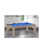 Table Billard Convertible 7 ft – Finition Chêne Naturel avec Plateau Multifonction