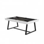 Table de billard convertible blanc 7 ft – Surface ardoise 19 mm, transformable en table à manger