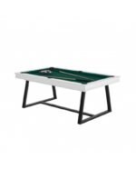 Table de billard convertible blanc 7 ft – Surface ardoise 19 mm, transformable en table à manger – Image 4