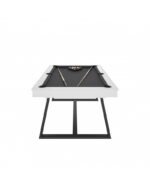 Table de billard convertible blanc 7 ft – Surface ardoise 19 mm, transformable en table à manger – Image 2