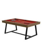 Table de billard convertible 7 ft – finition châtaignier moderne avec surface ardoise