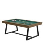 Table de billard convertible 7 ft – finition châtaignier moderne avec surface ardoise – Image 3