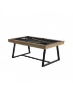 Table de billard convertible 7 ft – finition chêne sable, transformable en table à manger – Image 4