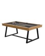 Table de billard convertible 7 ft – design bois noyer avec surface ardoise et option table à manger