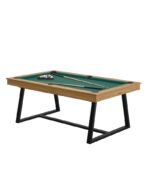 Table de billard convertible 7 ft – design bois noyer avec surface ardoise et option table à manger – Image 2