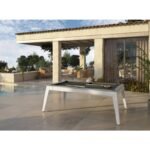 Table Billard Convertible Outdoor 7 ft – Résistante aux Intempéries avec Plateau Multifonction