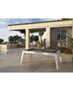 Table Billard Convertible Outdoor 7 ft – Résistante aux Intempéries avec Plateau Multifonction