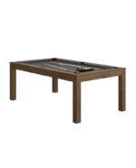Table de billard convertible 7 ft – design châtaignier avec surface ardoise et option table à manger – Image 3