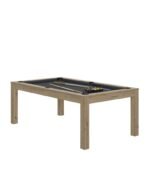 Table Billard Convertible 7 ft – Style Contemporain Chêne avec Plateau Multifonction – Image 9