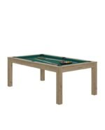 Table Billard Convertible 7 ft – Style Contemporain Chêne avec Plateau Multifonction – Image 8