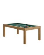 Table de billard convertible 7 ft – finition bois noyer venice avec surface ardoise monobloc