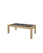 Table de billard convertible 7 ft – design chêne clair avec surface ardoise et option table à manger – Image 7