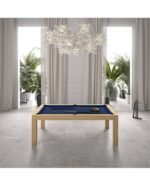 Table de billard convertible 7 ft – design chêne clair avec surface ardoise et option table à manger