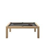 Table de billard convertible 7 ft – design chêne clair avec surface ardoise et option table à manger – Image 6