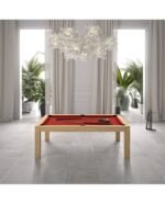 Table de billard convertible 7 ft – design chêne clair avec surface ardoise et option table à manger – Image 5
