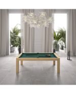 Table de billard convertible 7 ft – design chêne clair avec surface ardoise et option table à manger – Image 3